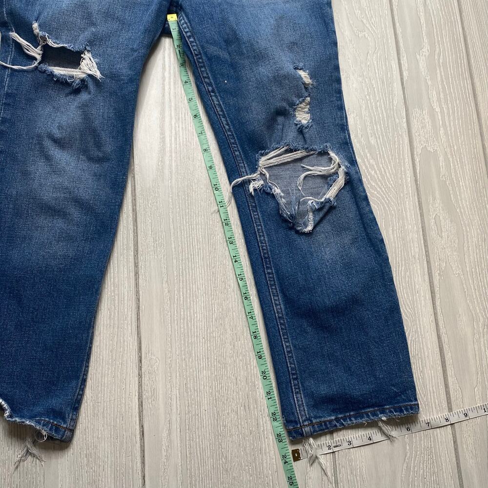 Abercrombie & Fitch Womens Blue The Ankle Straight Ultra High Rise Jeans Size 28 - Picture 6 of 12